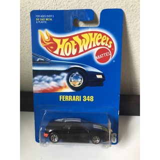 Hot Wheels 1991 Collector #226 Black Ferrari 348 Blue Card