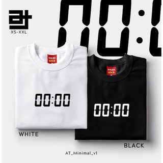 เสื้อยืด 00:00 Zero Oclock Minimalist v1 Statement Customized Unisex TShirt for Men and Women