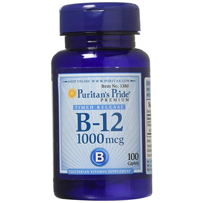 Puritan's Pride Methylcobalamin Vitamin B-12 1000 mcg วิตามินB12 แบบละลายช้า