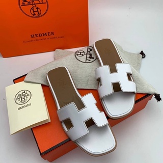 Hermes slippers leather flats Original