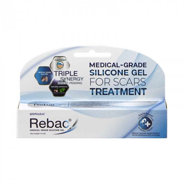 Rebac Medical grade silicone gel รีแบค เจลดูแลแผลเป็น เกรดทางการแพทย์  5 กรัม