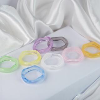 แหวน vine | แหวนพลาสเทล |  แหวนแฟชั่น แหวนมินิมอล แหวนอะคริลิค แหวนสไตล์เกาหลี แหวนราคาถูก
