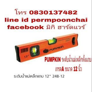 PUMPKIN ระดับน้ำแม่เหล็กทั้งแถบ 12 นิ้ว อย่างดี มีทุกขนาดไซร์