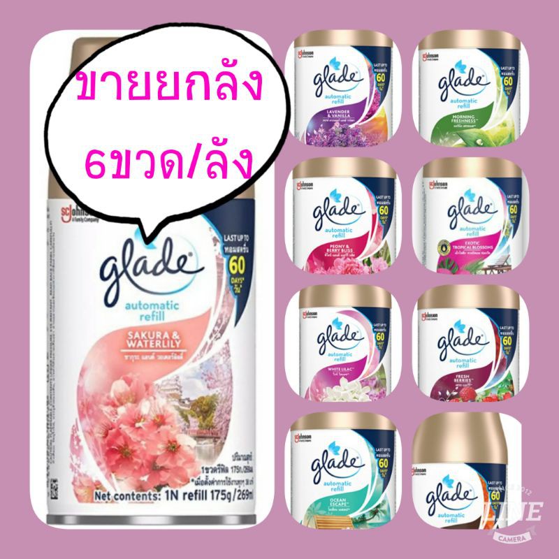 ❗ขายส่งยกลัง6ขวด/ลัง❗พร้อมส่ง10กลิ่น** glade outomatic sprey refill ขนาด175g.🗨มีเรทส่ง🗨