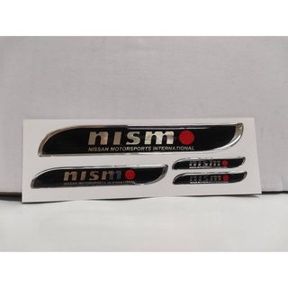 สติ๊กเกอร์ เทเรซิ่นนูนอย่างดี สำหรับรถ NISSAN คำว่า nismo NISSAN MOTORSPORTS INTERNALTIONAL ติดรถ แต่งรถ sticker สวย