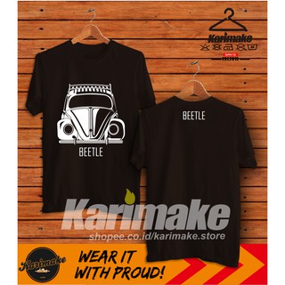 เสื้อยืดผ้าฝ้ายพิมพ์ลายแฟชั่น เสื้อยืด ลาย Volkswagen VW Beetle สําหรับผู้ชาย