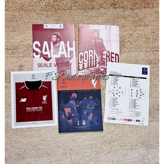 เซ็ตหนังสือOfficial UCL Final Madrid 19 Programme พร้อมการ์ดโปสเตอร์ลิทธิ์แท้จาก UEFA