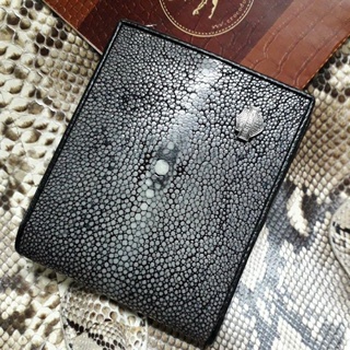 ostrich skin lady purse red wallet กระเป๋าหนังปลากระเบนขัด