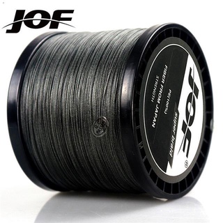 JOF 8 เส้น 1000 เมตร 500 เมตร 300 เมตร 100 เมตร Multicolor ถักสายการประมงทะเลน้ำเค็มปลาคาร์พตกปลาสานมาก 100% PE