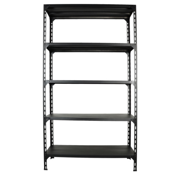 ชั้นวางสินค้าเหล็กฉาก วางในครัวในห้อง โครงสร้างทำจากเหล็กมีสีขาว/สีดำขนาด40*100*120/180CM