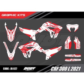 สติ๊กเกอร์วิบาก Honda CRF 300L 2021 ทั้งคัน Graphic kit สติ๊กเกอร์เคลือบเงา สุดคุ้ม