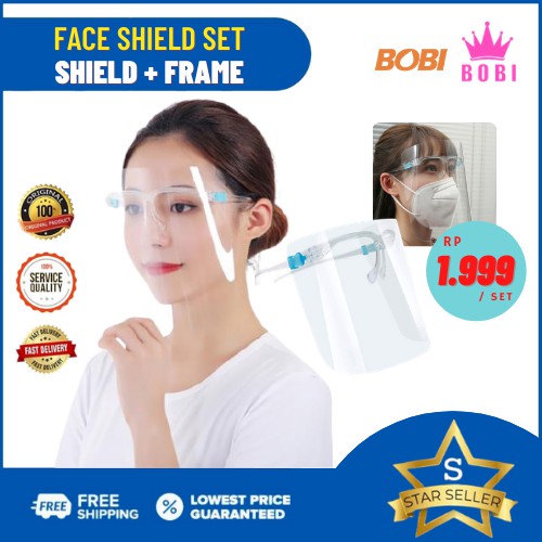 PROMO !!! Face Shield Kacamata - APD Medis Face Shield Safety  - Face Shield Nagita