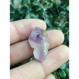 (F) พลอยดิบแท้ อเมทิสต์(Amethyst)พลอยธรรมชาติ 100% น้ำหนัก 25.50 กะรัต