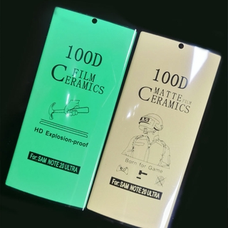 100D Matte Clear Ceramics Glass Samsung Galaxy S21 S21+ S21 S20 Ultra S20 S20+ S8 S9 S10+ plus S7 EDGE Note 8 9 Note 20 Ultra Note 10 Note10 plus 3D Bend Friendly Case Screen Protector