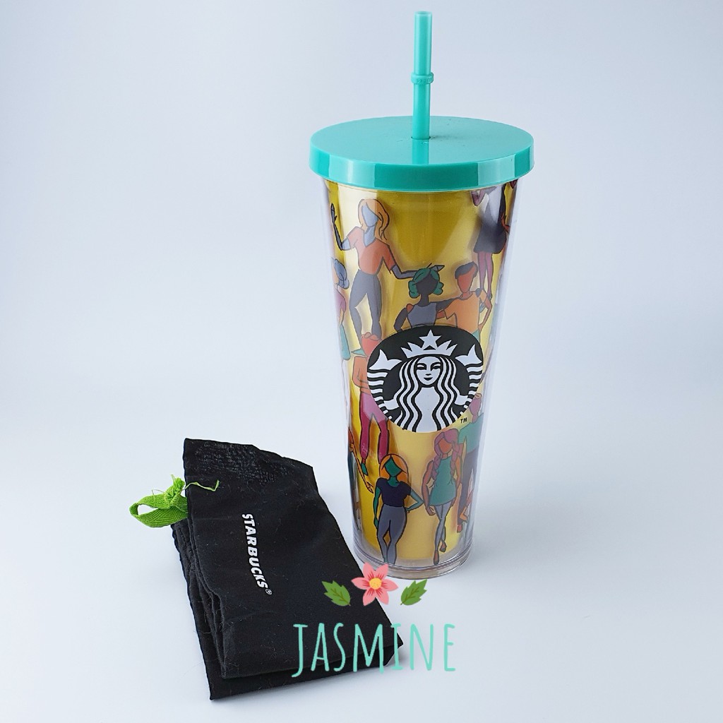 ของใหม่ แก้วน้ำ สตาร์บัค Starbucks + ถุงหิ้ว ขนาด 24 oz ส่งฟรี EMS
