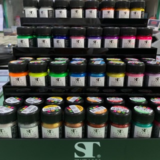 สีเขียนผ้า Series 4 (สีมุกแฟนซี) ST Fabric Colour ขนาด 15 ml.