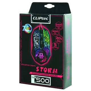 CLiPtec STORM Illuminated Gaming Mouse RGS500 💥รับประกันสินค้า 1 ปี 💥