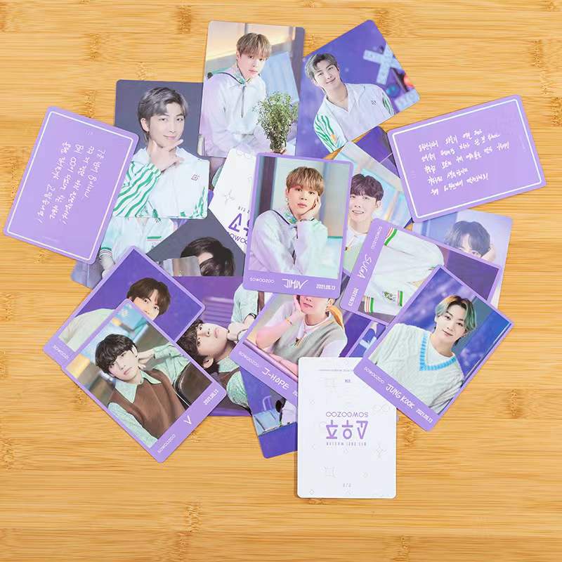 โปสการ์ดรูปภาพ Kpop BTS SOWOOZOO ขนาดเล็ก 7 ชิ้น ต่อชุด สําหรับของขวัญกองทัพ