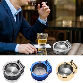 ที่เขี่ยบุหรี่และที่จุดไฟในตัว Metal Ashtray with Lighter ที่เขี่ยบุหรี่ ไม่ขีดไฟ Ashtray with Permanent Match Lighter