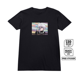 เสื้อยืดโอเวอร์ไซส์2021 เสื้อยืดพิมพ์ลาย Hunterxhunter KILLUA ZOLDYCK ANIME MANGA สไตล์ญี่ปุ่นสําหรับผู้ชาย discountS-3X