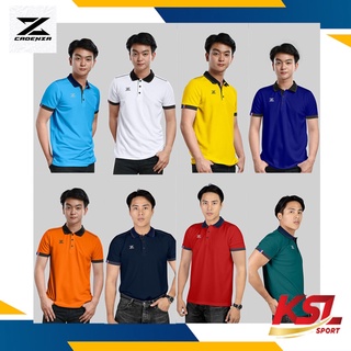 เสื้อโปโลผู้ชาย CADENZA (คาเดนซ่า) รุ่น CL-14 MEN สีฟ้า/ขาว/กรมท่า/น้ำเงิน- ผ้า Micro polyester 100%