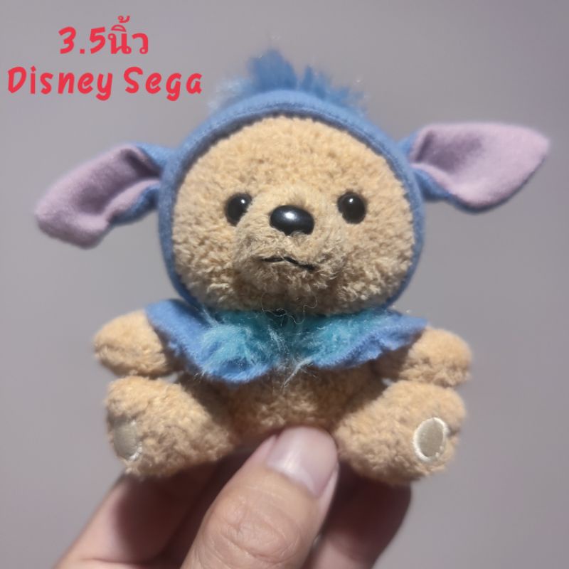 พวงกุญแจ ตุ๊กตา หมี ใส่ชุด สติช Stitch ขนาด3.5นิ้ว ป้าย Disney Segaลิขสิทธิ์แท้ น่ารักมากๆ