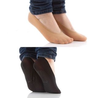 ถุงเท้าคัทชู เนื้อถุงน่อง มีกันลื่นใต้ฝ่าเท้า ข้อเว้าใต้ตาตุ่ม ใส่สบาย