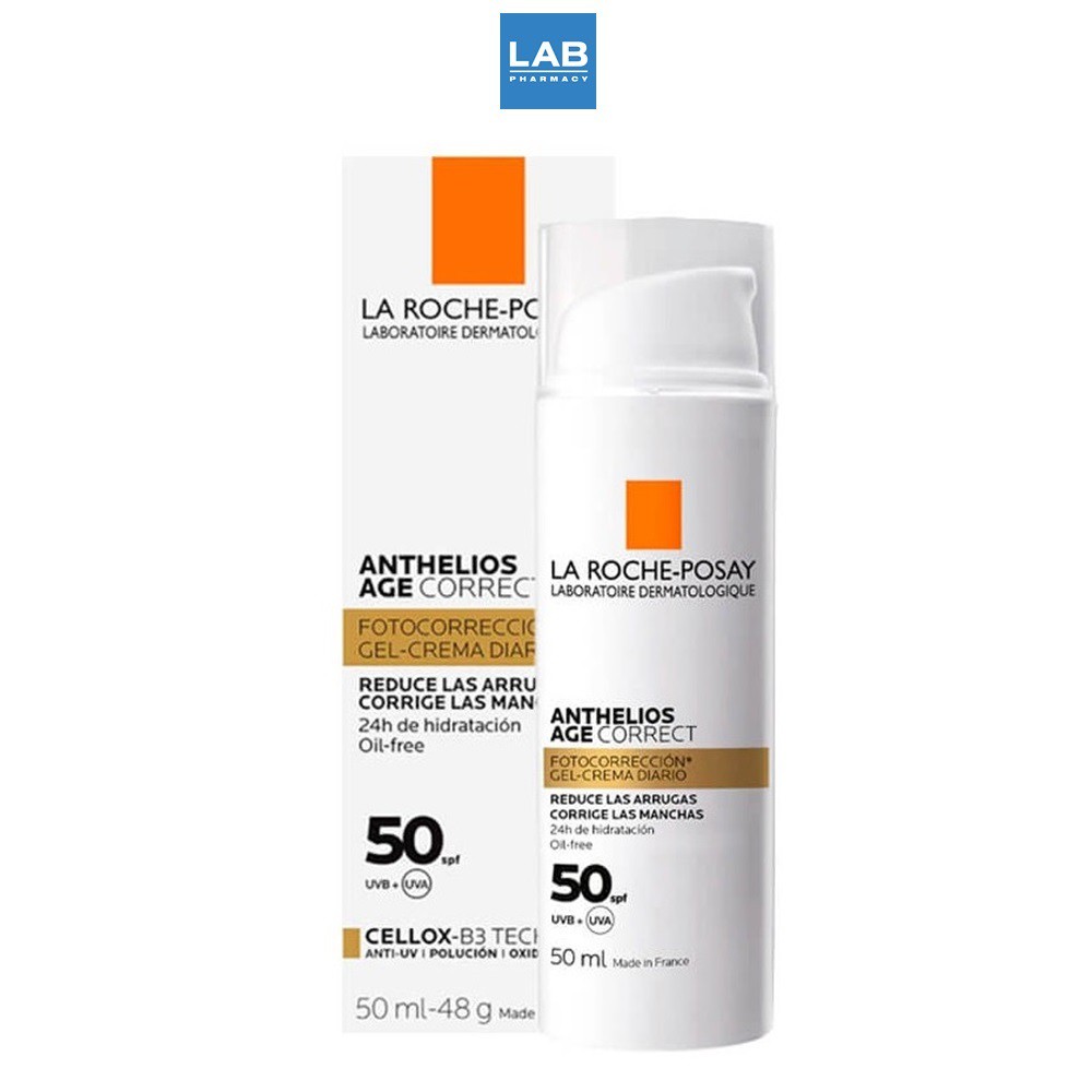 LA ROCHE-POSAY Anthelios Age Correct SPF50 50 ml. - ผลิตภัณฑ์กันแดดสำหรับผิวหน้า สำหรับผิวมีปัญหาริ้วรอยแห่งวัย