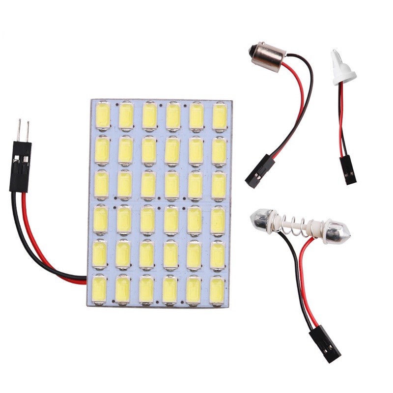 ไฟเพดานรถยนต์ led 48 ชิป ใส่กับรถได้ทุกรุ่น สีขาว สีไอบลู