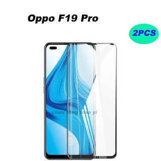 (2 ชิ้น) OPPO F11pro F11 F19Pro 9H ฟิล์มกระจกนิรภัยแบบเต็มหน้าจอ HD ฟิล์มกระจกนิรภัย F3/F5/F7/F9 F15/F17/F17pro 9D