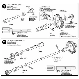 TAMIYA 54502 TT-02 Aluminium Propeller Joint