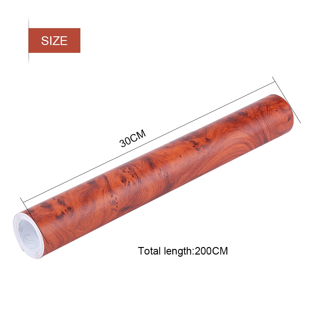 Car Stickers Selfadhesive Wood Grain Textured Car Interior Film Panel Wrap Stickers Vintage