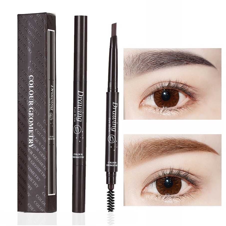 ดินสอเขียนคิ้วรุ่นใหม่ กันน้ำ Double eyebrow pencil 783#