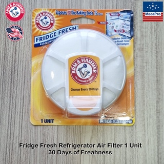 Arm &amp; Hammer® Fridge Fresh Refrigerator Air Filter 1 Unit 30 Days of Freshness ผลิตภัณฑ์ดับกลิ่นตู้เย็น ลดกลิ่น ดูดกลิ่น