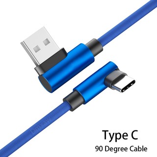 USB Type C 90 Degree Fast Charging cable L Type-c 3.1 data Charger Samsung S8 S9