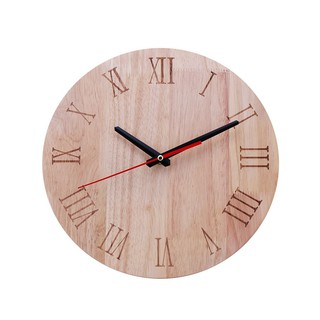 clock WALL CLOCK WOOD ROMAN 12" BR HLS Home decoration Home &amp; Furniture นาฬิกา นาฬิกาแขวนไม้ HOME LIVING STYLE ROMAN 12