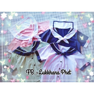 【CCร้านแฟชั่น】เสื้อกะลาสี มี4สี กรม เขียว ขาว ชมพูใหม่