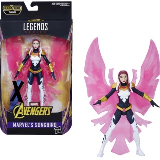 Marvel Legends Marvels Songbird (ไม่มีชิ้นส่วน BAF)