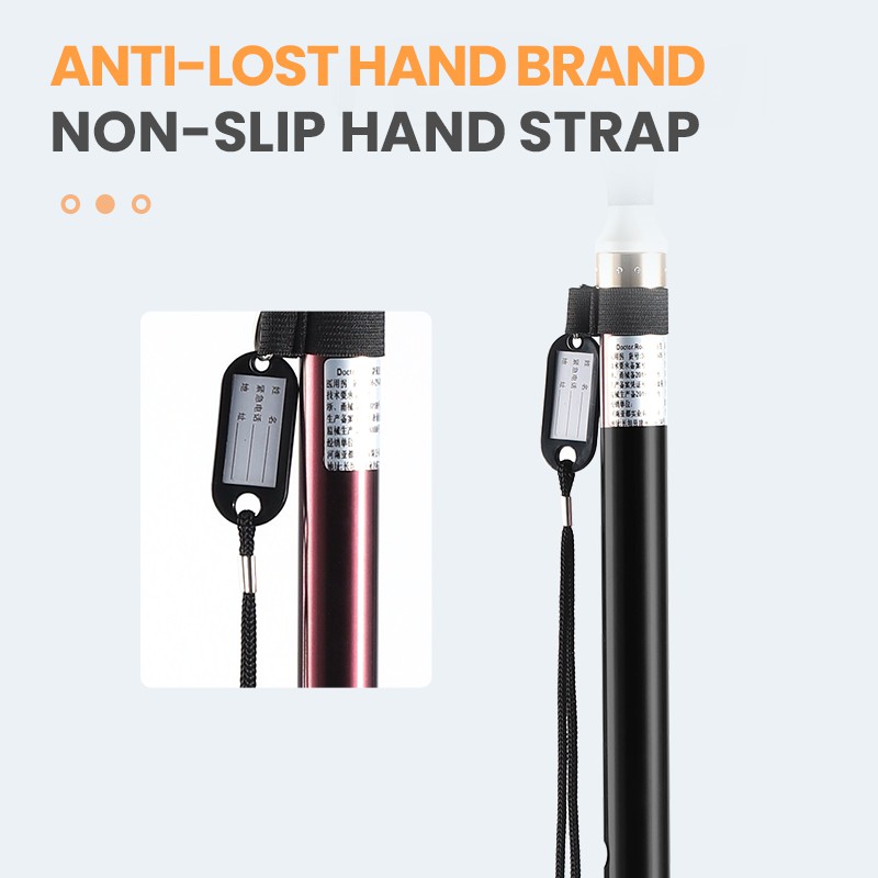 Doctor.roo Adjustable Cane Flexible Walking Cane with LED Light ...