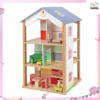 บ้านตุ๊กตาในฝันบลูเบิร์ด วิลล่าสุดน่ารักพร้อมเฟอร์นิเจอร์ครบเซ็ทแบรนด์ Tender Leaf Toys รุ่น Bluebird Villa