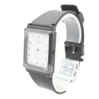 Casio นาฬิกา ชาย-หญิง สายยางสีดำ ทรงสี่เหลี่ยม หน้าปัดขาว ระบบเข็ม - CSO0009