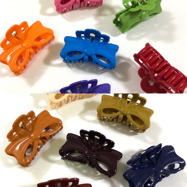 กิ๊บหนีบผม รวบผม ลายโบว์ใหญ่ No.12 Hair Claw Hair Clip