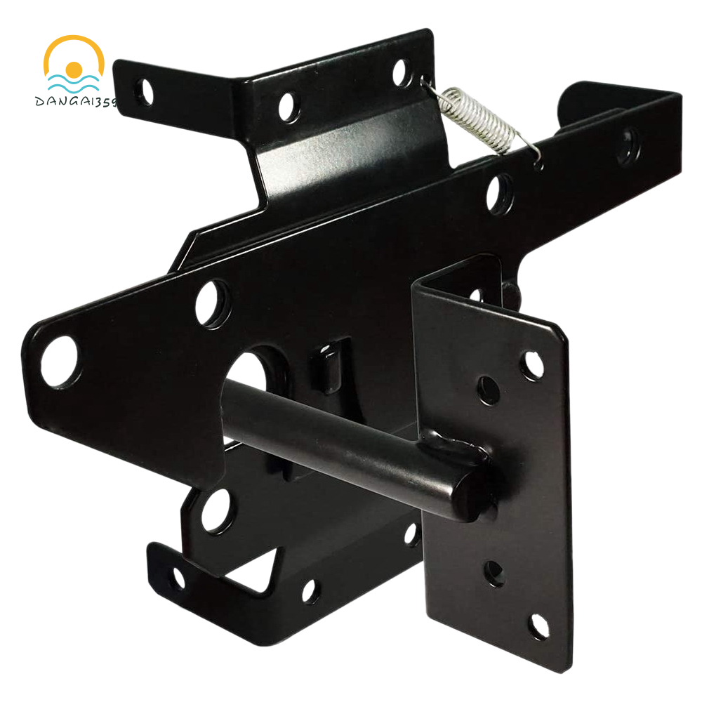 Self Locking Gate Latch Heavy Duty Post Mount Automatic Gravity Lever 