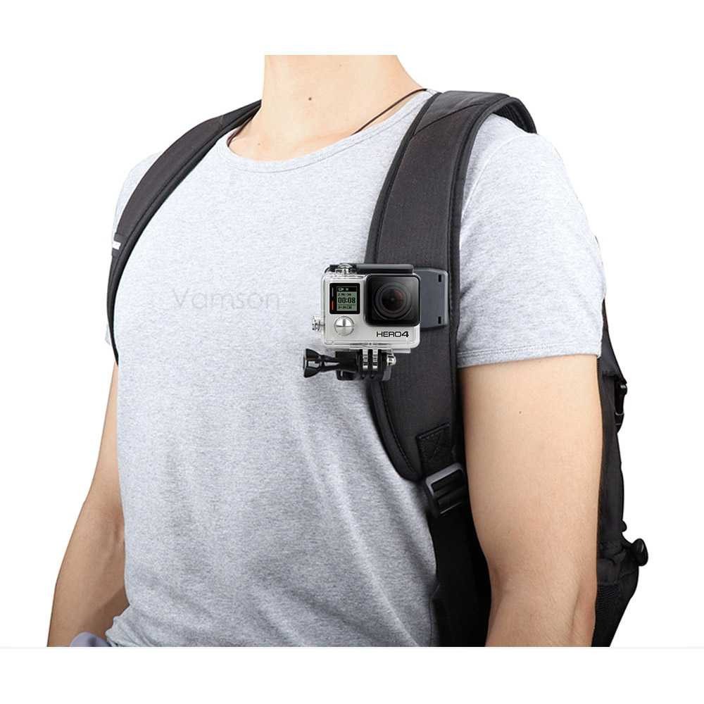 Vamson Clip Clamp Mount 360 Rotary สําหรับ GoPro / Xiaomi Yi VP512
