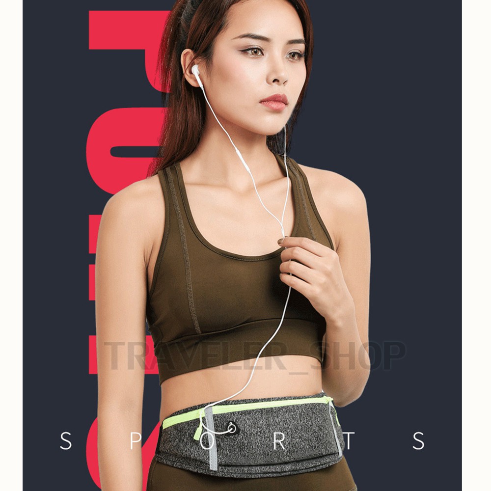 🔥🔥🔥🔥🔥🏃🏻🏃🏻🏃🏻กระเป๋าผ้าร่ม กระเป๋าวิ่งออกกำลังกาย แบบสะท้อนแสง กระเป๋าคาดเอว Sport Waist Bag  แบบใหม่ๆ พร้อมส่งเลย
