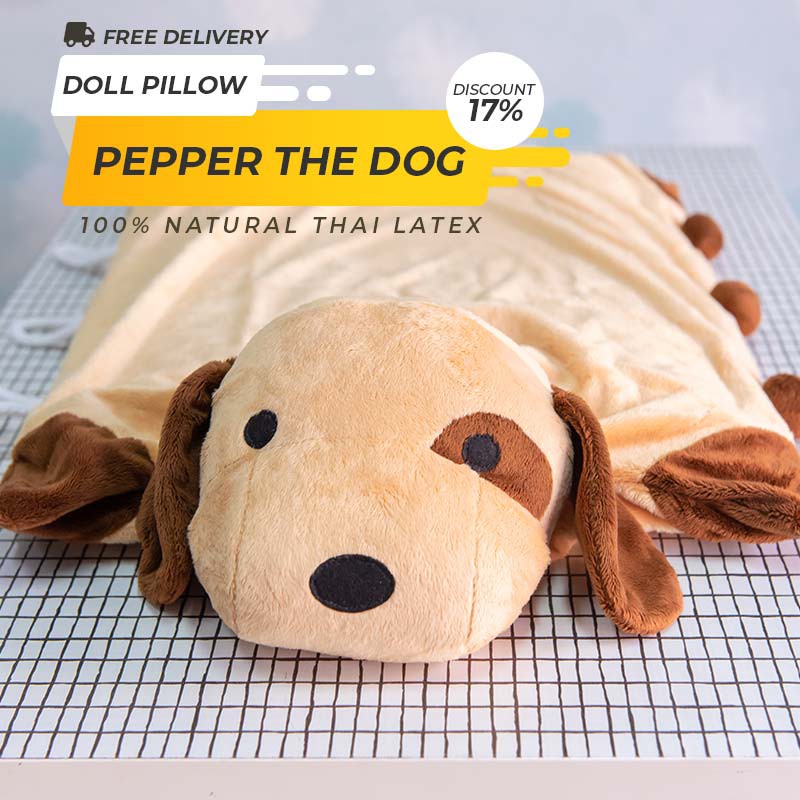 Doll Pillow | Kids Latex Pillow | Dog Doll Latex Pillow | Kids Healthy Pillow | Kids Pillow | IMMa P