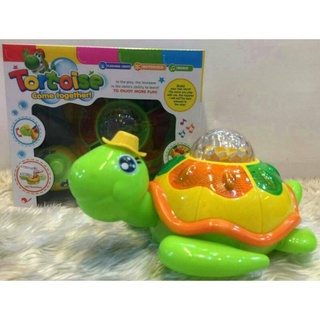 No.SM456-2(turtle) เต่าน้อยชนถอย ไฟ3Dหมุนสวยมีเสียงเพลง(turtle) (lujo)