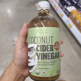 ecook น้ำส้มสายชูหมัก จาก น้ำกะ่ทิ agilife coconut cider vinegar 480ml