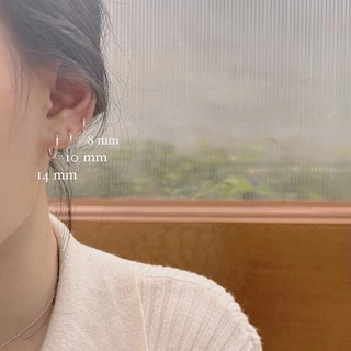 Winterwinter Jewelry Silver925 : เครื่องประดับเงินแท้ เงินแท้925 ต่างหูห่วงเงินแท้ ใส่ง่าย ( ราคาต่อคู่ )