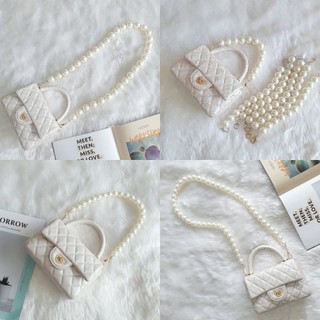 สายกระเป๋าไข่มุก สั้น-ยาว เม็ดใหญ่‼️ สายไข่มุก • Pearl Strap •